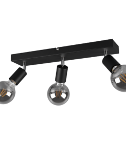 Σποτ Reality 3xE27 Μαύρο Ματ Μεταλλικό R80183032