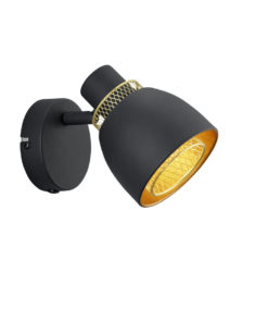Επιτοίχιο Φωτιστικό Trio Lighting 1xE14 Μαύρου Χρώματος – R80811032