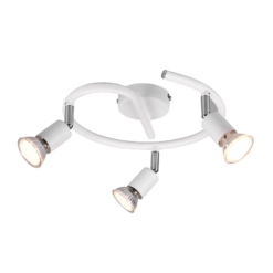 Σποτ Reality 3xGU10 Λευκό Ματ Μεταλλικό – R80913931