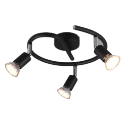 Σποτ Reality 3xGU10 Μαύρο Ματ Μεταλλικό – R80913932