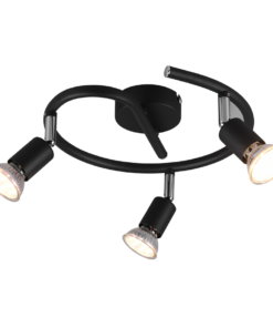 Σποτ Reality 3xGU10 Μαύρο Ματ Μεταλλικό – R80913932