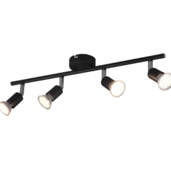 Σποτ Reality 4xGU10 Μαύρο Ματ Μεταλλικό – R80914032