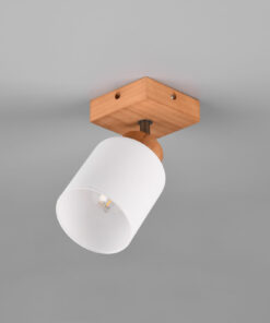 Φωτιστικό Spot Reality ASSAM 1x E14 Φυσικό Ξύλο – R81111030