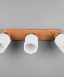 Φωτιστικό Spot Reality ASSAM 3x E14 Φυσικό Ξύλο – R81113030