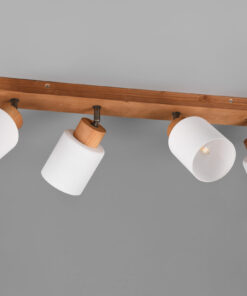 Φωτιστικό Spot Reality ASSAM 4x E14 Φυσικό Ξύλο – R81114030