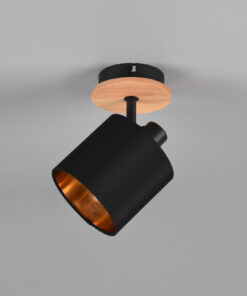 Φωτιστικό Spot Reality TOMMY 1x E14 Απόχρωση Ξύλου Μεταλλικό – R81331030