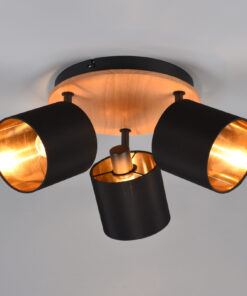 Φωτιστικό Spot Reality TOMMY 3x E14 Απόχρωση Ξύλου Μεταλλικό – R81333930