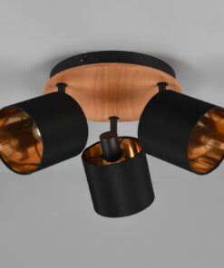 Φωτιστικό Spot Reality TOMMY 3x E14 Απόχρωση Ξύλου Μεταλλικό – R81333930