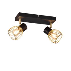 Φωτιστικό Οροφής Trio Lighting 2xE14 Μαύρου Χρώματος – R81382080