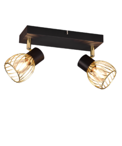 Φωτιστικό Οροφής Trio Lighting 2xE14 Μαύρου Χρώματος – R81382080
