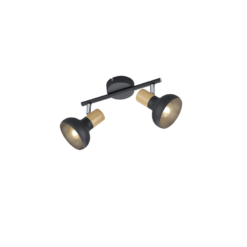 Φωτιστικό Οροφής Trio Lighting 2xE14 Μαύρου Χρώματος – R81522032