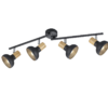 Φωτιστικό Οροφής Trio Lighting 4xE14 Μαύρου Χρώματος – R81524032