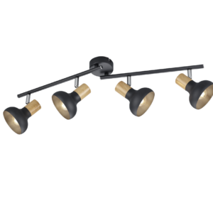 Φωτιστικό Οροφής Trio Lighting 4xE14 Μαύρου Χρώματος – R81524032