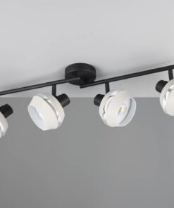 Πολύφωτο Οροφής με Περιστρεφόμενα Γκρι Σποτ ISLA 4xE14 Reality – R86364076