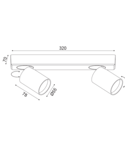 ΕΠΙΤΟΙΧΟ ΦΩΤΙΣΤΙΚΟ 2XGU10 ΜΑΥΡΟ ΑΛΟΥΜΙΝΙΟ 32Χ7Χ11CM ELITIS ACA DECOR – RA302S32BK