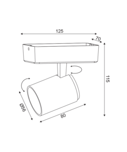 ΕΠΙΤΟΙΧΟ ΦΩΤΙΣΤΙΚΟ 1XGU10 ΛΕΥΚΟ ΑΛΟΥΜΙΝΙΟ 13Χ7Χ12CM DISCO ACA DECOR – RA311S13WG