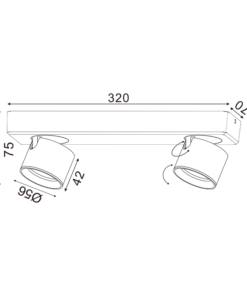 ΕΠΙΤΟΙΧΟ ΦΩΤΙΣΤΙΚΟ LED 10W COB 80° 3000K 800LM ΛΕΥΚΟ ΑΛΟΥΜΙΝΙΟ 32X7XH10CM PLUTO ACA – RA33LEDS32WH