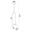 ΚΡΕΜΑΣΤΟ ΦΩΤΙΣΤΙΚΟ 1XGU10 BABEL ΓΚΡΙ ΜΕΤ/ΚΟ IP20 D5,6XD8XH140CM ACA DECOR – RA3551PGY