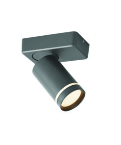 ΕΠΙΤΟΙΧΟ ΦΩΤΙΣΤΙΚΟ 1XGU10 DIVINO ΓΚΡΙ ΑΛΟΥΜΙΝΙΟ IP20 12X7X13,5CM ACA DECOR – RA3631SGY