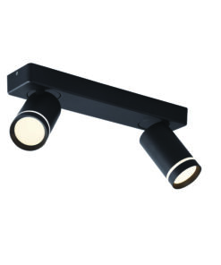 ΕΠΙΤΟΙΧΟ ΦΩΤΙΣΤΙΚΟ 2XGU10 DIVINO ΜΑΥΡΟ ΑΛΟΥΜΙΝΙΟ IP20 32X7X13,5CM ACA DECOR – RA3632SBK