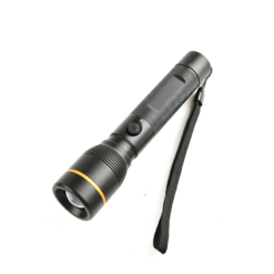 LED Επαναφορτιζόμενος Φακός Μαύρος με ZOOM 10W 1000lm 6500K IP44 Type-C USB ACA – RETOC1065