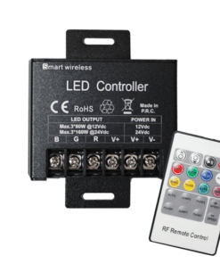 LED Controller με Τηλεχειριστήριο RF για Ταινίες RGB 20A 240W/12V 480W/24V & RF REMOTE ACA – RGB4-RF20K