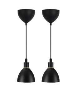 Nordlux Ray Kit με 2 Κρεμαστά Φωτιστικά Μαύρο E14 Μεταλλικό – 63233003