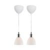 Nordlux Ray Kit με 2 Κρεμαστά  Νικελ  E14  Γυάλινο/Μεταλλικό –  63233033