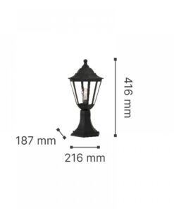 it-Lighting Redfish 1xE27 Outdoor Stand Light Black D:41.6cmx21.6cm (80400314)