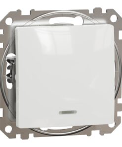Schneider Sedna Design διακόπτης Α/Ρ με λυχνία προσανατολισμού Λευκό – SDD111106L