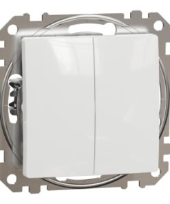 Schneider Sedna Design διπλός διακόπτης Α/Ρ Λευκό – SDD111108