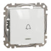 Schneider Sedna Design μπουτόν με λυχνία προσανατολισμού και σύμβολο κουδουνιού Λευκό – SDD111131L