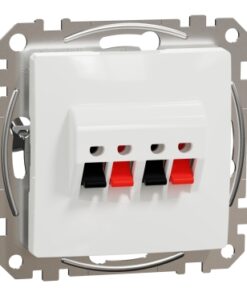 Schneider Sedna Design πρίζα ηχείων διπλή Λευκό – SDD111411
