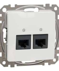 Schneider Sedna Design 2xRJ45 πρίζα CAT6 UTP Λευκό – SDD111462