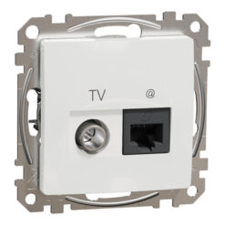 Schneider Sedna Design RJ45 CAT6 UTP – TV Λευκό – SDD111469T