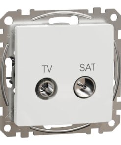 Schneider Sedna Design TV SAT πρίζα τερματική 4DB Λευκό – SDD111471S