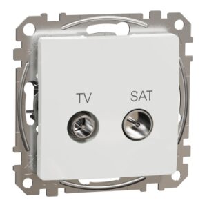 Schneider Sedna Design TV SAT πρίζα διέλευσης 10DB Λευκό – SDD111478S