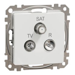 Schneider Sedna Design TV-R-SAT πρίζα τερματική 4DB Λευκό – SDD111481