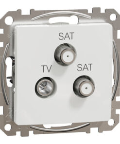Schneider Sedna Design TV-SAT-SAT πρίζα τερματική 4DB Λευκό – SDD111481S