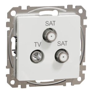 Schneider Sedna Design TV-SAT-SAT πρίζα τερματική 4DB Λευκό – SDD111481S