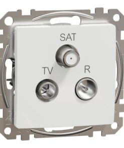 Schneider Sedna Design TV-R-SAT πρίζα διέλευσης 7DB Λευκό – SDD111484