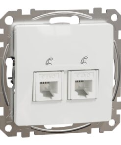 Schneider Sedna Design πρίζα τηλεφώνου 2xRJ11 Λευκό – SDD111492