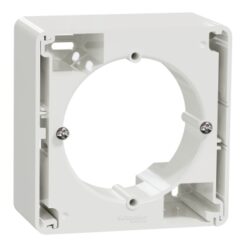 Schneider Sedna Design & Elements, επίτοιχο κουτί 1 θέσης, Λευκό – SDD111901