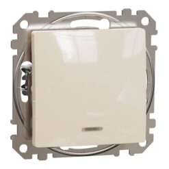 Schneider Sedna Design διακόπτης Α/Ρ με λυχνία προσανατολισμού Μπεζ – SDD112106L