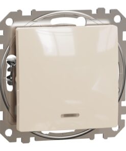 Schneider Sedna Design διακόπτης Α/Ρ με λυχνία προσανατολισμού Μπεζ – SDD112106L