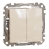 Schneider Sedna Design διπλός διακόπτης Α/Ρ Μπεζ – SDD112108