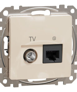 Schneider Sedna Design RJ45 CAT6 UTP – TV Μπεζ – SDD112469T