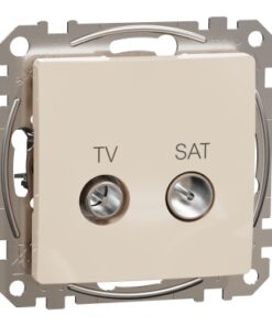 Schneider Sedna Design TV SAT πρίζα τερματική 4DB Μπεζ – SDD112471S