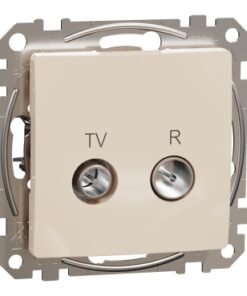 Schneider Sedna Design TV R πρίζα διέλευσης 7DB Μπεζ – SDD112474R
