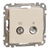 Schneider Sedna Design TV R πρίζα διέλευσης 10DB Μπεζ – SDD112478R